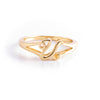 18K Gold over Sterling Silver Initial Ring