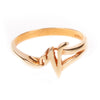 18K Gold over Sterling Silver Initial Ring