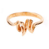 18K Gold over Sterling Silver Initial Ring