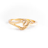  18K Gold over Sterling Silver Initial Ring