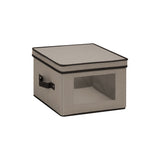 Canvas Square Stemware and More Storage Box with Lid