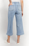 High Rise Wide Leg Crop Jeans