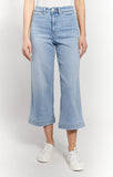 High Rise Wide Leg Crop Jeans