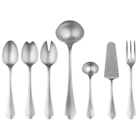 Dolce Vita Pewter 7 Piece Serve Set