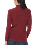 Colorblock Mock Neck Sweater