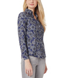 Button Down Navy Blouse