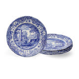 Blue Italian Bread & Butter Plates Set of 4