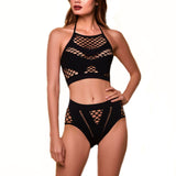 Pria 2 Pieces Seamless Cutout Halter Bralet and Panty Set