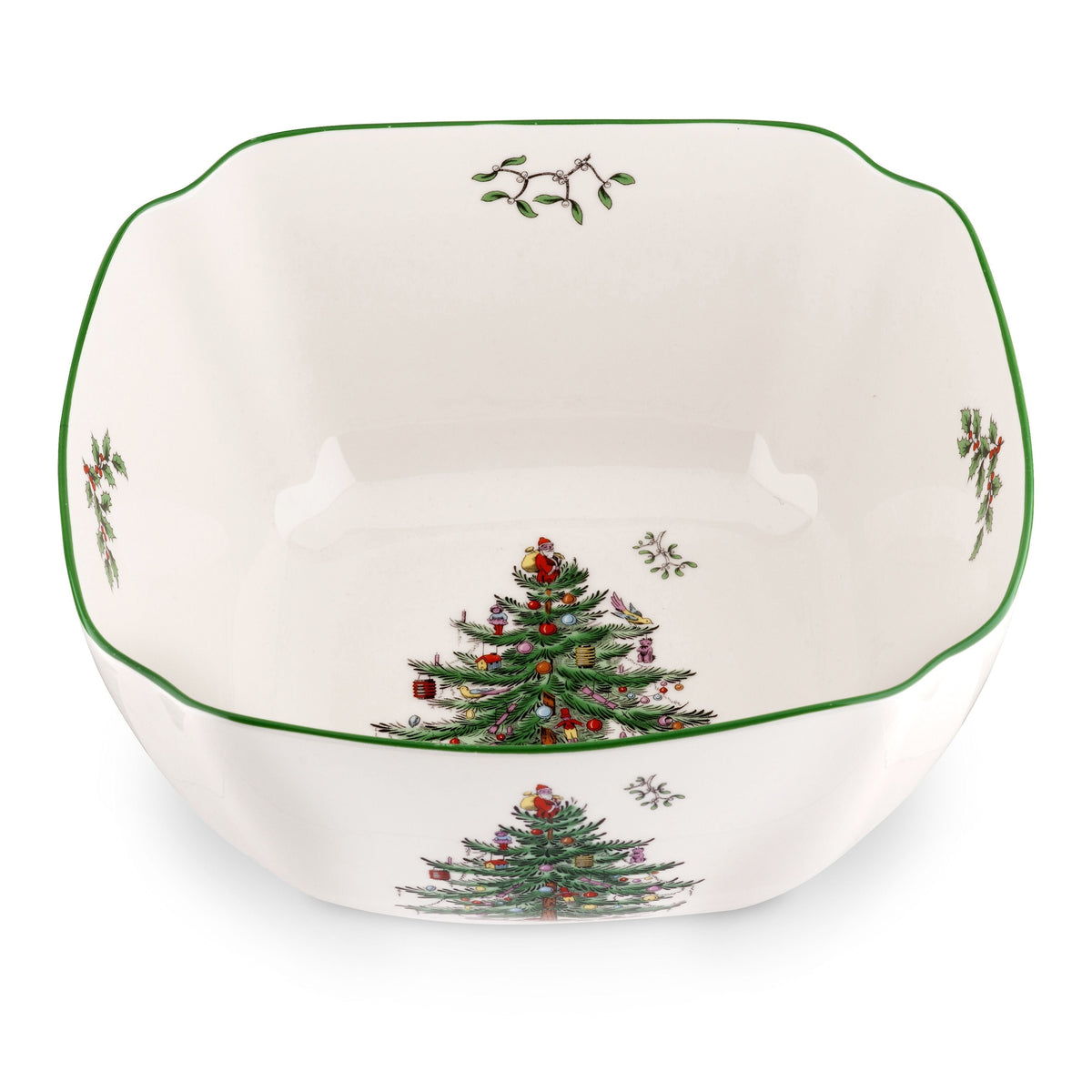 Christmas Tree Large Square Bowl