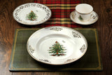 Christmas Tree Gold Salad Plate Set of 4