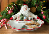 Christmas Tree Figural Santa Dish