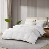 All Seasons Cotton Damask Stripe Down Alternative Comforter