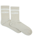 LECHERY UNISEX VARSITY STRIPED HALF-CREW SOCKS