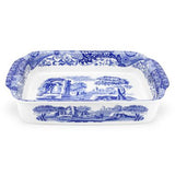 Blue Italian Rectangular Handled Dish