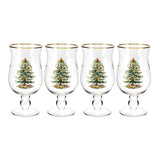 Christmas Tree Tulip Glasses Set of 4