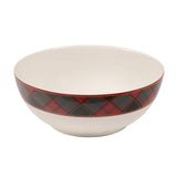 Christmas Tree Tartan Bowl