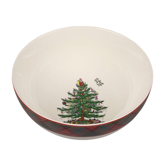 Christmas Tree Tartan Bowl