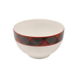 Christmas Tree Tartan Rice Bowl Set of 4