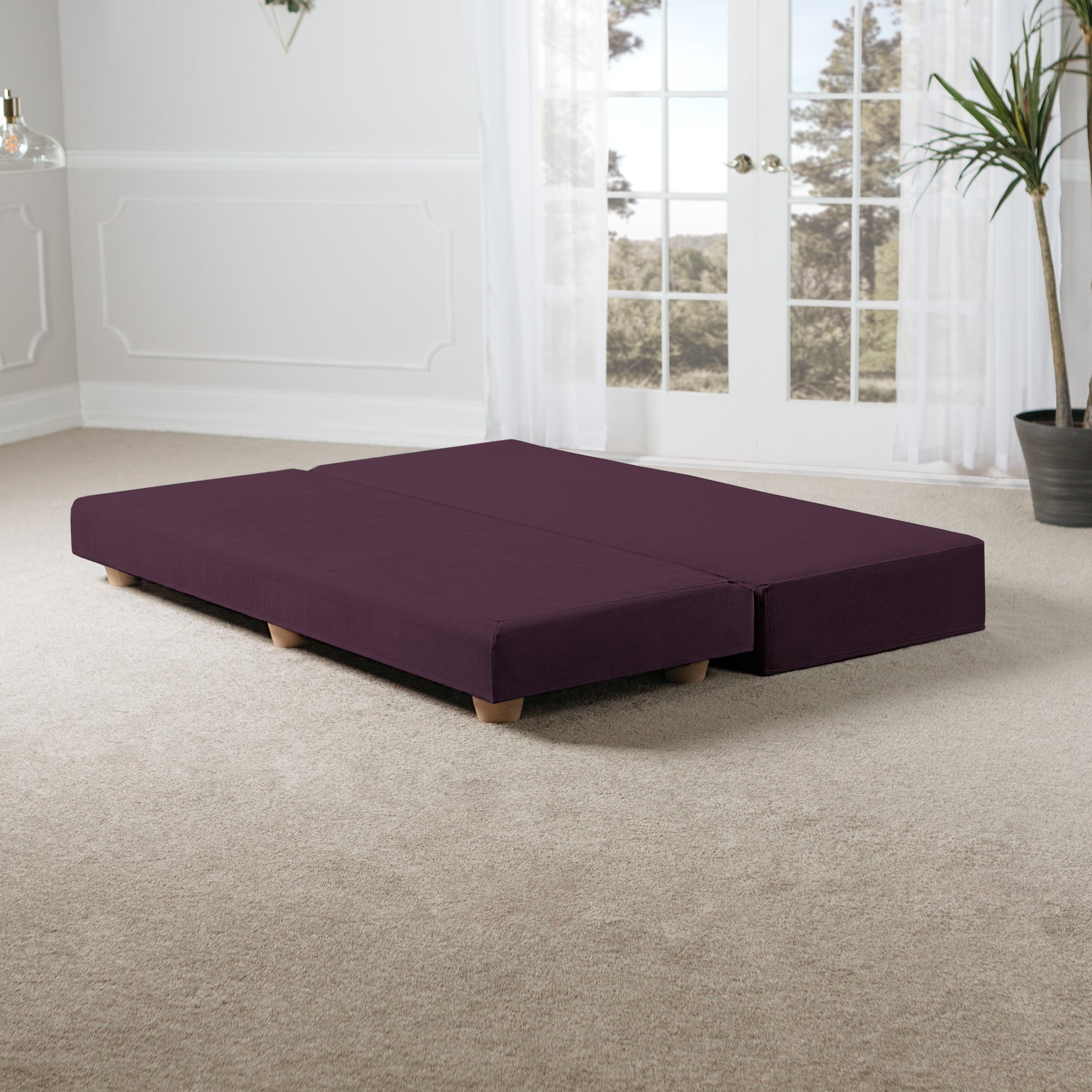 Alon Daybed / Fold-Out Queen-Size Mattress - Velvet Twill