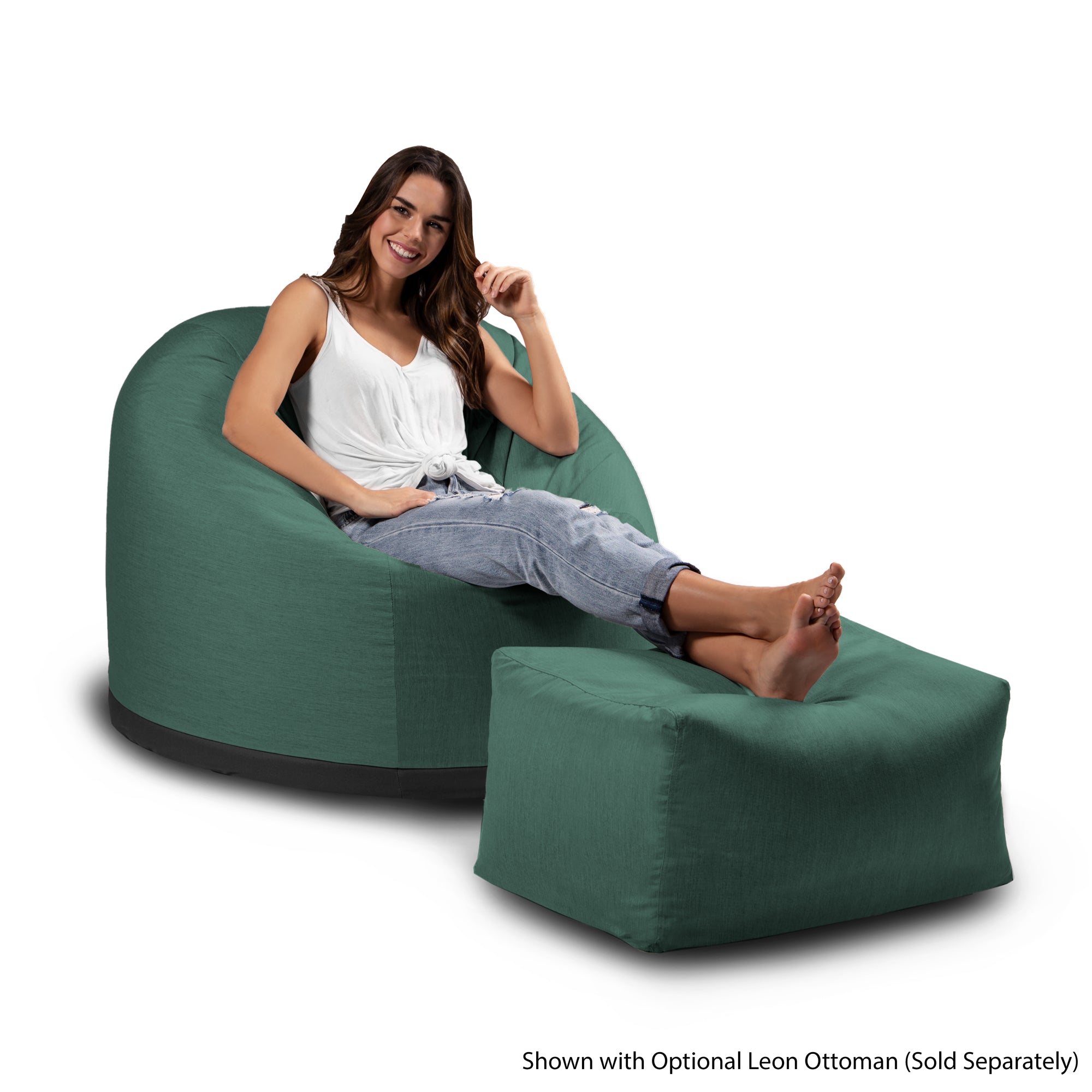 Palmetto Large Round Outdoor Bean Bag Club Chair