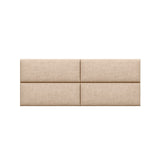 Panelist Modern Padded Headboard Set of 4 Wall Mounted Panels