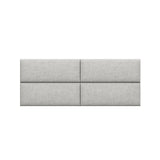 Panelist Modern Padded Headboard Set of 4 Wall Mounted Panels