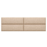 Panelist Modern Padded Headboard Set of 4 Wall Mounted Panels