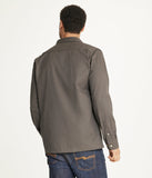 Men's Long Sleeve Shirt Jacket Stretch Twill