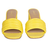 Bethany Leather Sandals - Yellow