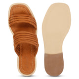 Zoya Leather Flats - Nude