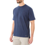 Cotton Crew Neck Tee with Extended Tail