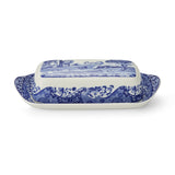 Blue Italian Covered Butter Dish