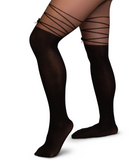 LECHERY OVER-THE-KNEE BOW TIGHTS