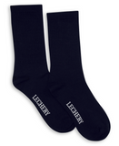 LECHERY UNISEX RIBBED COTTON BLEND CREW SOCKS