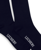 LECHERY UNISEX RIBBED COTTON BLEND CREW SOCKS