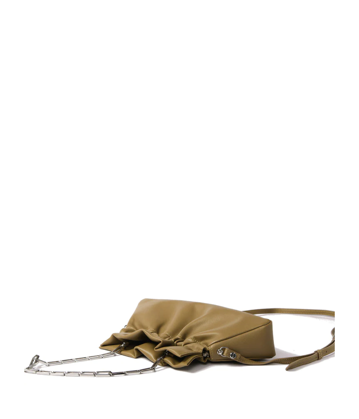 Mila Bag in Smooth Leather Mustard Green