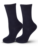 LECHERY UNISEX RIBBED COTTON BLEND CREW SOCKS