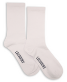 LECHERY UNISEX RIBBED COTTON BLEND CREW SOCKS