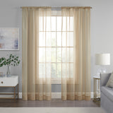 Livia Sheer Rod Pocket Curtain Panel