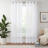 Livia Sheer Rod Grommet Curtain Panel