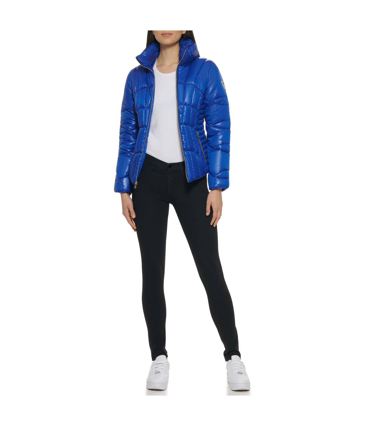 Quilted Puffer Jacket Indigo