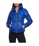 Quilted Puffer Jacket Indigo