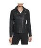 Faux Leather Asymmetrical Moto Jacket Stone