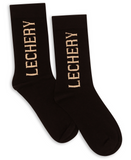 LECHERY UNISEX SIGNATURE LOGO CREW SOCKS