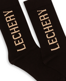 LECHERY UNISEX SIGNATURE LOGO CREW SOCKS