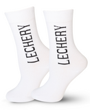 LECHERY UNISEX SIGNATURE LOGO CREW SOCKS