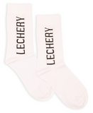 LECHERY UNISEX SIGNATURE LOGO CREW SOCKS