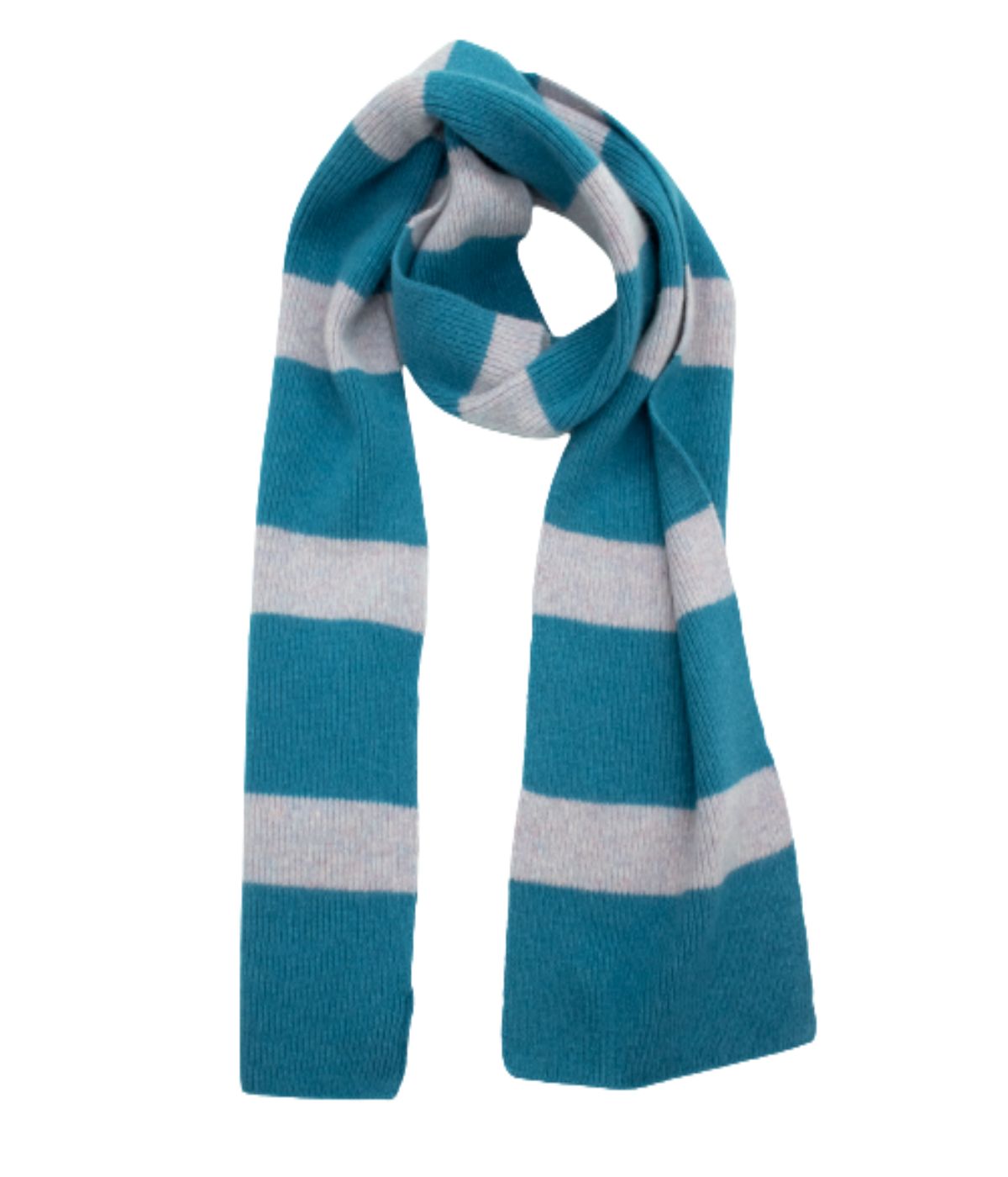 Striped Scarf Ash Blue/H Lav