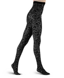 LECHERY VELVETY SILKY FLORAL TIGHTS