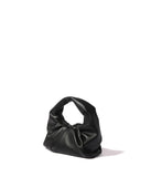 Marshmallow Croissant Bag in Soft Leather Black